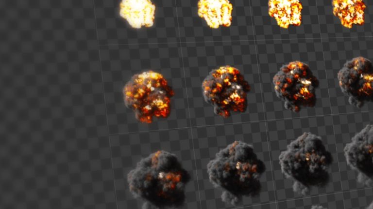 Assets: Rauch- und Explosions-Effekte als Image-Sequenzen zum Download