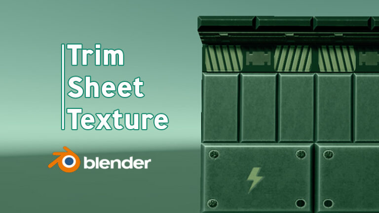 Blender – Wie man eine Trim-Sheet Texture auf ein Objekt mappt und in die Unity Engine exportiert